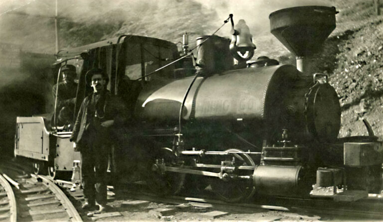 June historic photo: the I.C. Stump Locomotive