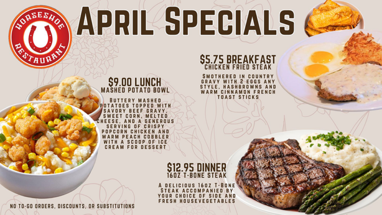April Restaurant Specials