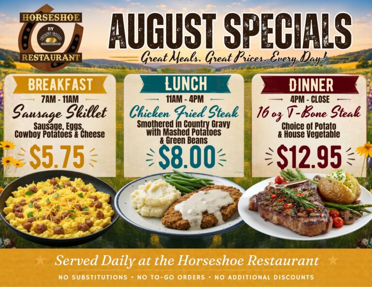 August Restaurant Specials